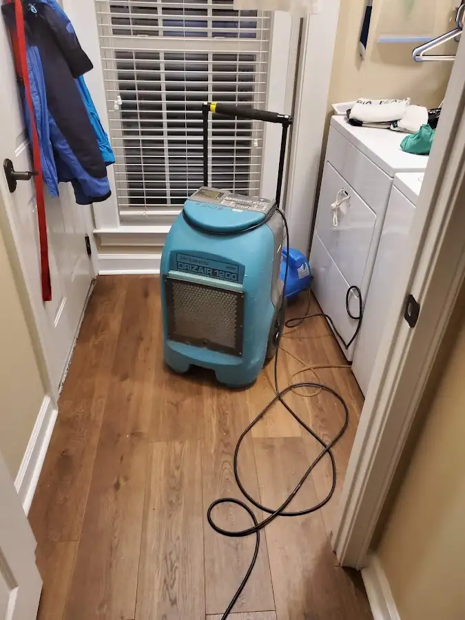 Commercial dehumidifier deployed for Flood Damage Cleanup in South Hanover